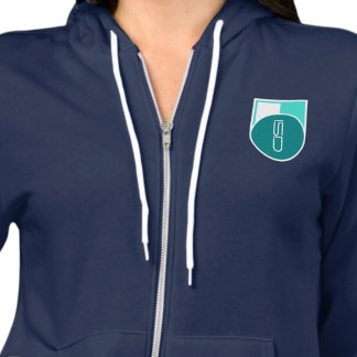 ISD Dames Turquoise Retro Logo Hoodie