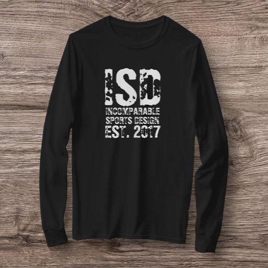 ISD Est 2017 Basic T-shirt met lange mouwen