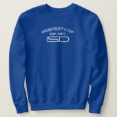 ISD Heren Eigendom van ISD 2017 Crewneck Trui (Design voorkant)