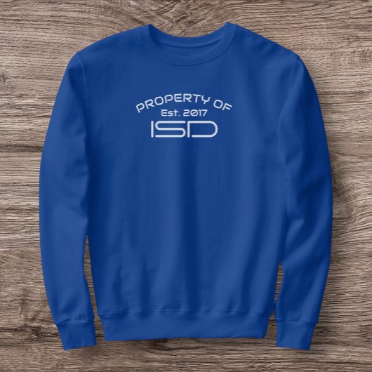 ISD Heren Eigendom van ISD 2017 Crewneck Trui