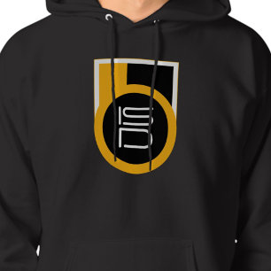 ISD Heren Zwart Goud Streetwear Retro  Hoodie