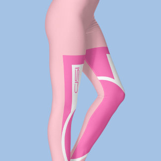 ISD Hot Roze Retro Fitness Kniebroeken Leggings
