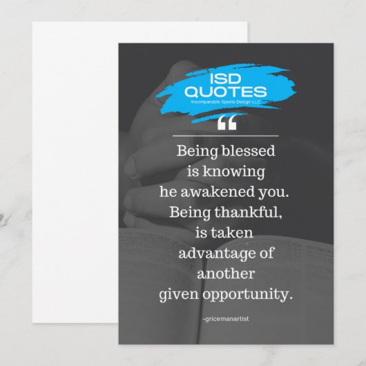 ISD-offerte Kaart (Voorkant / Achterkant)