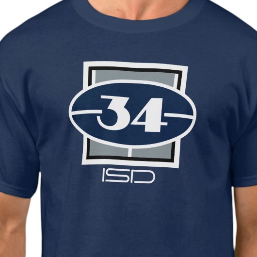 ISD Uniseks Nummer T-shirt