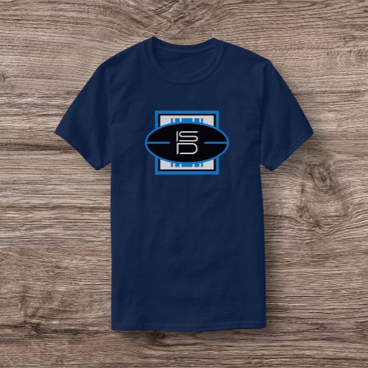 ISD Unisex Blauw Witte Logotype I T-Shirt