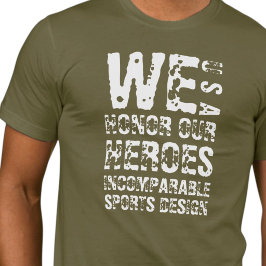 ISD Unisex We Honor Our Heroes Basic T-Shirt