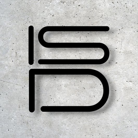 ISD Unisex Zwart Logo Basic T-shirt