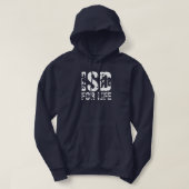 ISD voor het leven Basic Hooded Sweatshirt (Design voorkant)