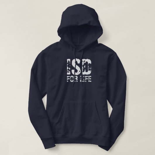 ISD voor het leven Basic Hooded Sweatshirt (Design voorkant)