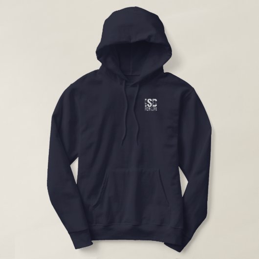 ISD voor het leven Basic Hooded Sweatshirt (Design voorkant)