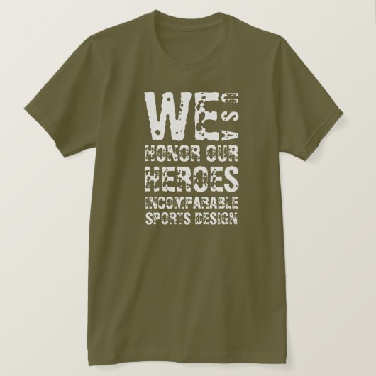 ISD We eren onze Helden Basic T-shirt (Design voorkant)