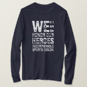 ISD We eren onze helden T-shirt met lange mouwen (Design voorkant)