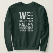 ISD We groeten onze gevallen Crewneck Sweatshirt (Design voorkant)
