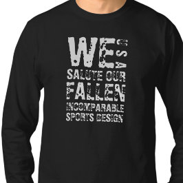 ISD We Salute Our Fallen T-shirt met lange mouwen