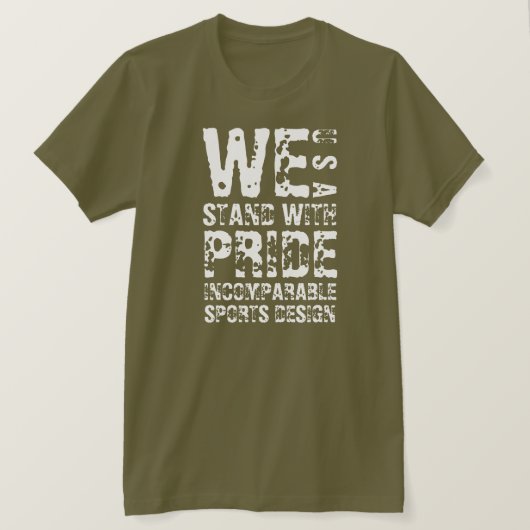 ISD We Stand With Pride Basic T-Shirt (Design voorkant)