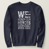 ISD Wij eren Onze Helden Sweatshirt (Design voorkant)