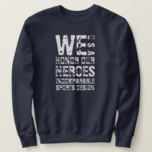 ISD Wij eren Onze Helden Sweatshirt (Design voorkant)