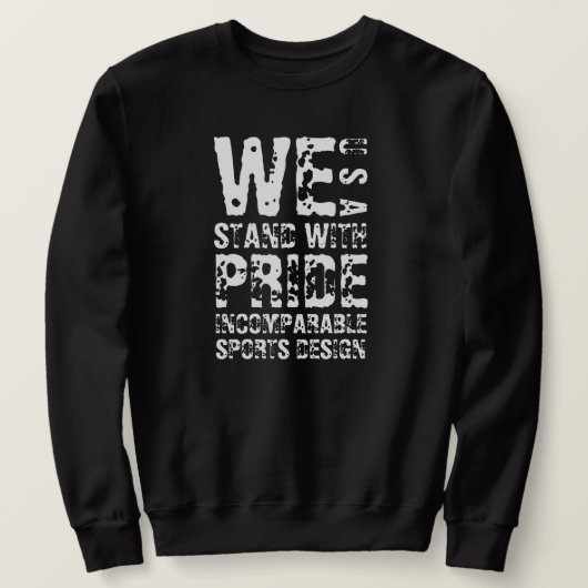 ISD Wij staan met Pride USA Crewneck Sweatshirt (Design voorkant)