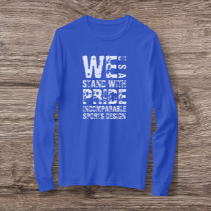 ISD Wij staan met Pride USA T-shirt met lange mouw