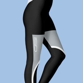 ISD Zilver Witte Sportkleding Retro Fitness  Leggings