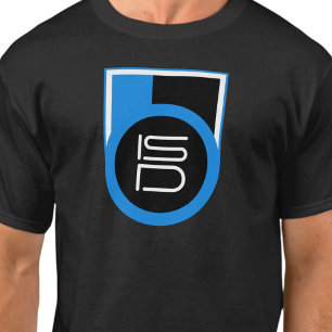ISD Zwart Blauw Wit Streetwear Urban  T-shirt