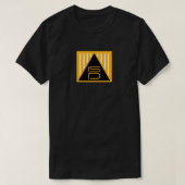 ISD Zwart & Goud Driehoek Symbool T-Shirt (Design voorkant)