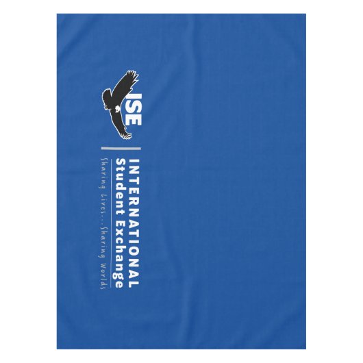 ISE Blauw Tafelkleed, 4 voet bij 5,5 voet Tafelkleed (Voorkant)