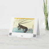 Iseebi & Ebi - Crawfish (Spiny Lobster) en garnaal Kaart (Achterkant)