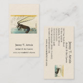 Iseebi & Ebi - Crawfish (Spiny Lobster) en garnaal Visitekaartje (Voorkant / Achterkant)