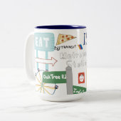 Iselin, NJ Doodle Mok (Voorkant links)