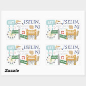 Iselin, NJ Doodle Sticker (Vel)
