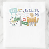 Iselin, NJ Doodle Sticker (Tas)