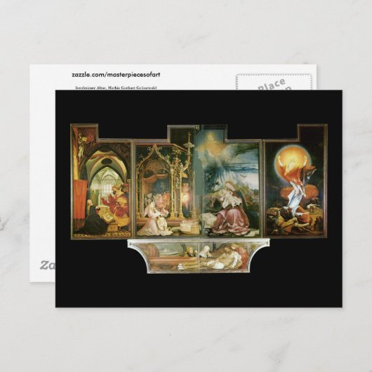 Isenheimer Altar, Mathis Gothart Grünewald Briefkaart (Voorkant / Achterkant)