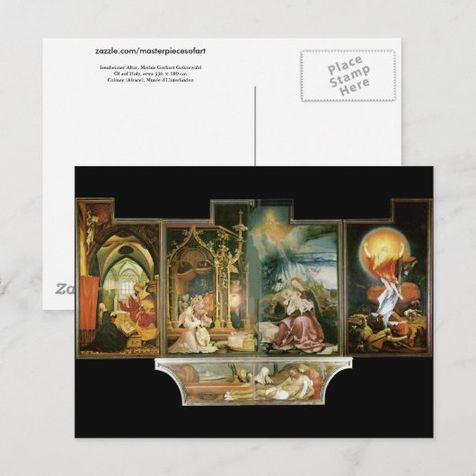 Isenheimer Altar, Mathis Gothart Grünewald Briefkaart (Voorkant / Achterkant)