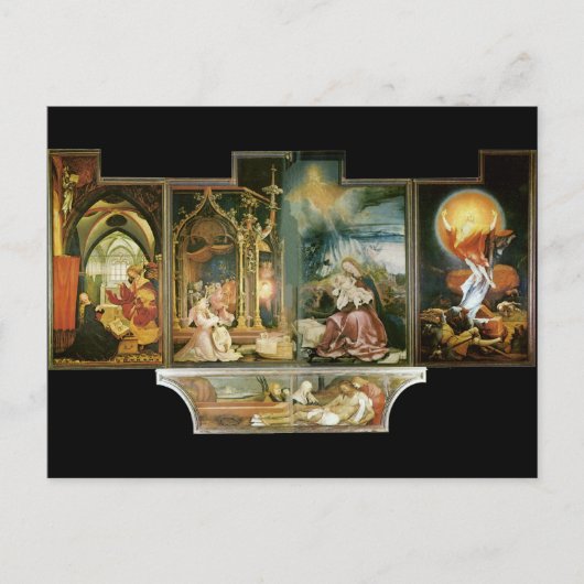 Isenheimer Altar, Mathis Gothart Grünewald Briefkaart (Voorkant)