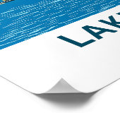 Iseomeer Italië Reisprint Poster (Hoek)