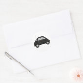 Isetta Black Ronde Sticker (Envelop)