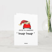 Isetta Christmas Feestdagen Kaart (Achterkant)