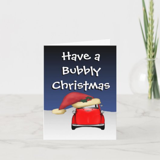 Isetta Christmas Feestdagen Kaart (Voorkant)