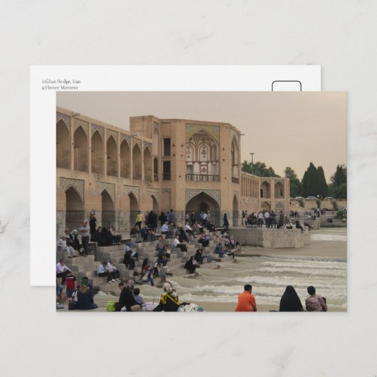 Isfahan Bridge, Iran Briefkaart (Voorkant / Achterkant)