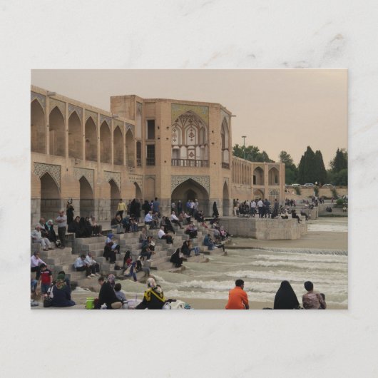 Isfahan Bridge, Iran Briefkaart (Voorkant)