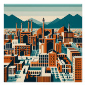 Isfahan - Perzisch (Iraans) ontwerp Perfect Poster (Voorkant)