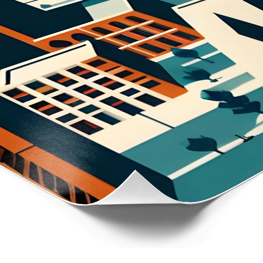 Isfahan - Perzisch (Iraans) ontwerp Perfect Poster (Hoek)