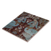 Isfahan-stijlpaneel, Perzisch, 17e eeuw (zijde) Tegeltje (Zijkant)