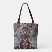 Isfahan-stijlpaneel, Perzisch, 17e eeuw (zijde) Tote Bag (Achterkant)