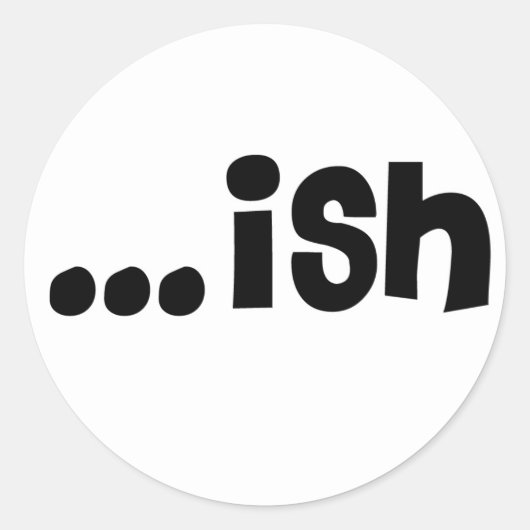 ish '11 font ronde sticker (Voorkant)