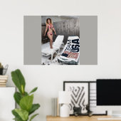 Ishah Laurah tijdens de Olympische Winterspelen 20 Poster (Thuiskantoor)