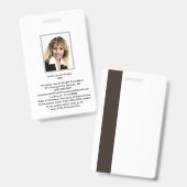 Ishah Laurah Wright Academie En Universiteit Badge (Voor- en achterkant)