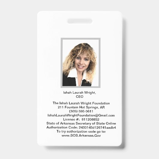 Ishah Laurah Wright Academie En Universiteit Badge (Voorzijde)