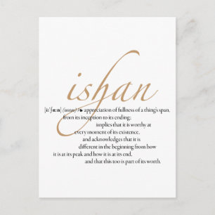 Ishan Briefkaart (groot)